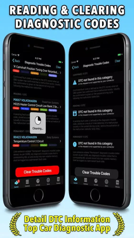 Capturas de tela do Volkswagen App
