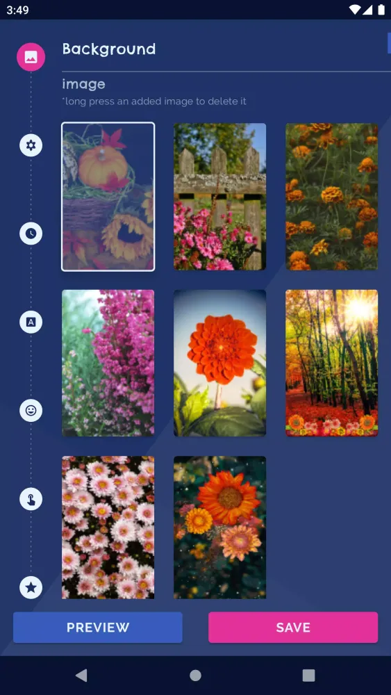Autumn Flowers Live Wallpaper应用截图