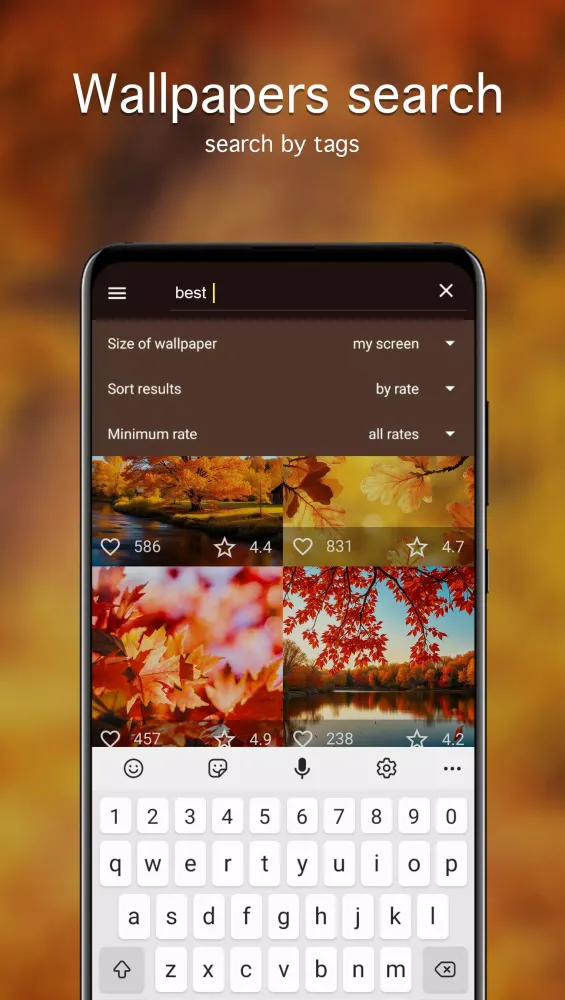 Tangkapan skrin Autumn Wallpapers 4K
