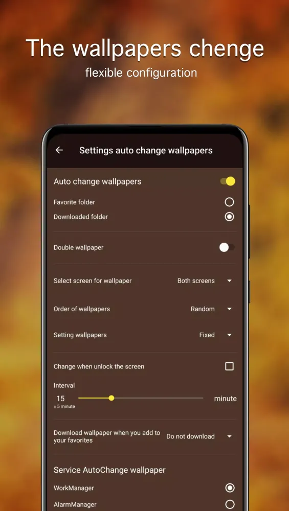 Tangkapan skrin Autumn Wallpapers 4K
