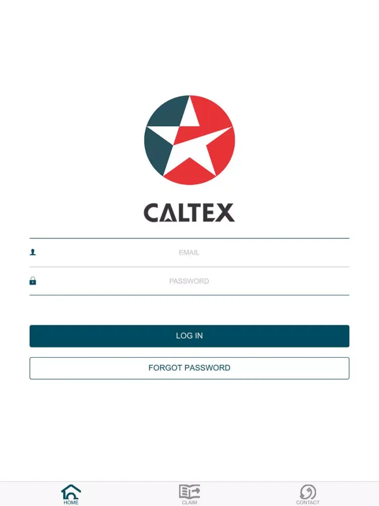 Tangkapan skrin Caltex LubeRewards Merchant iPad 