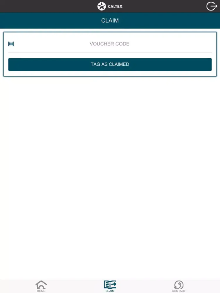 Tangkapan skrin Caltex LubeRewards Merchant iPad 