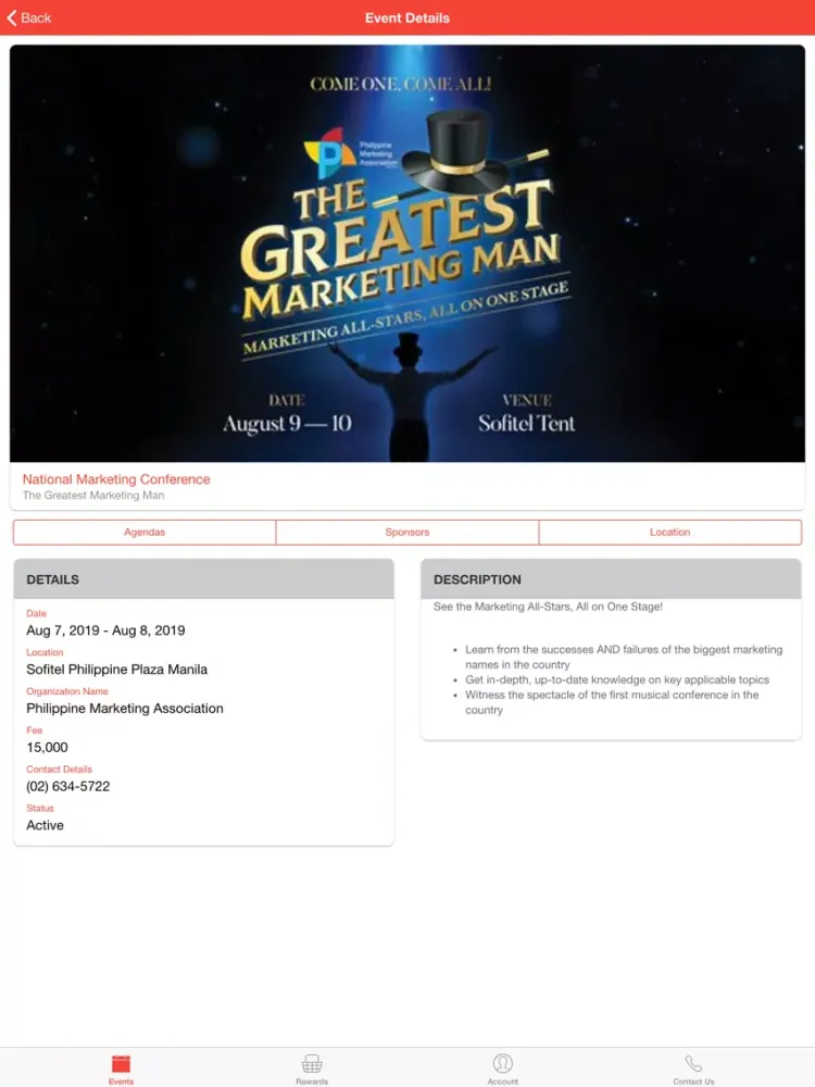 PMA Loyalty and Event App iPad 應用截圖