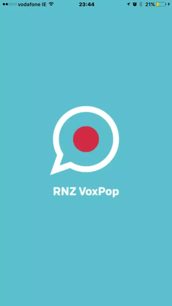 Capturas de tela do RNZ VoxPop