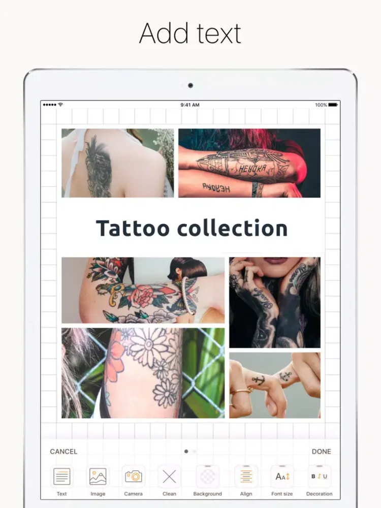 Tangkapan layar Plotboard - simple moodboard iPad 
