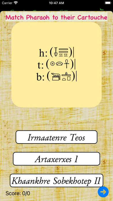 Hieroglyph FlashCards应用截图