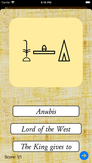 Hieroglyph FlashCards应用截图