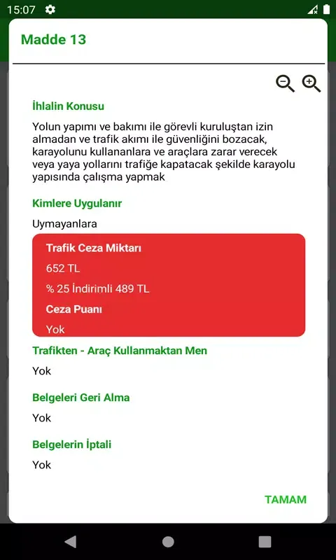 Tangkapan layar Trafik Rehberi