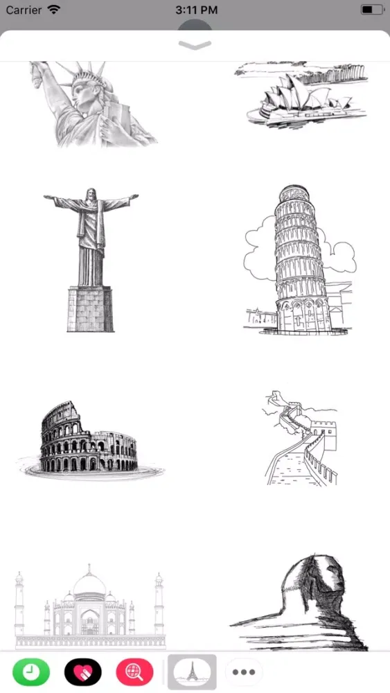 Tangkapan layar Sketchy Destinations