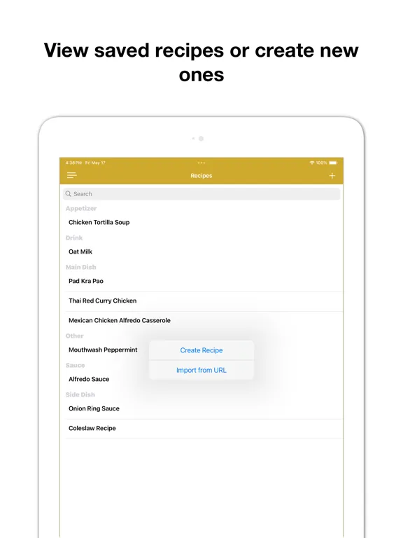 Save My Recipe iPad  سکرین شاٹس