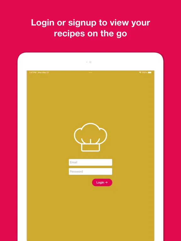 Save My Recipe iPad  سکرین شاٹس