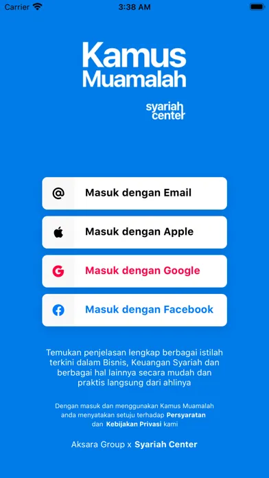 Capturas de pantalla de Kamus Muamalah x SyariahCenter