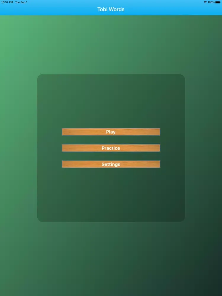 Capturas de pantalla de Tobi Words iPad 