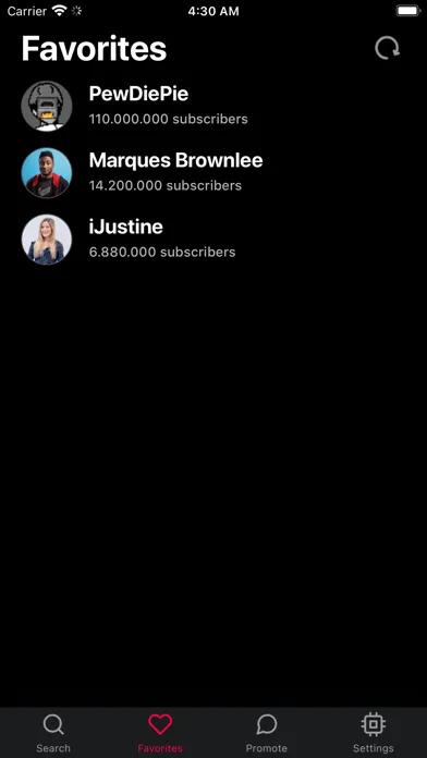 Ảnh chụp màn hình của Subscribers: Live Counter