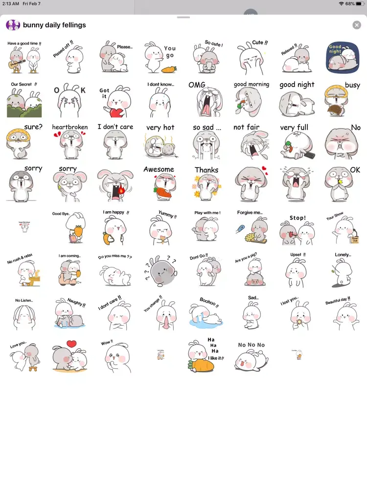 Cute Bunny Easter daily expres iPad  Screenshots