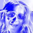 Blue and White Selfie Fan Cam Blue and White Selfie Fan Cam