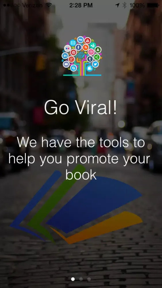 Tangkapan layar Go Viral Books - We make it easy for your fans to promote your content