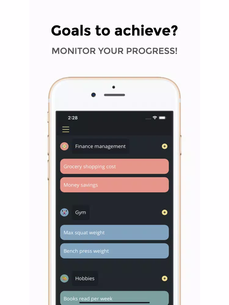 Tangkapan layar To-Do Goals And Productivity iPad 