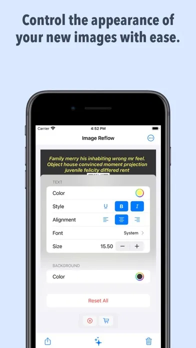 Image Reflow Screenshots