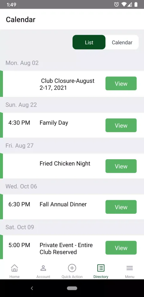 Ảnh chụp màn hình của Bayou Club