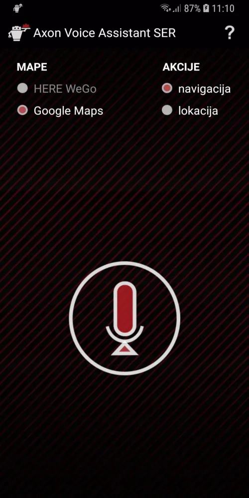Axon Voice Assistant SER Screenshots