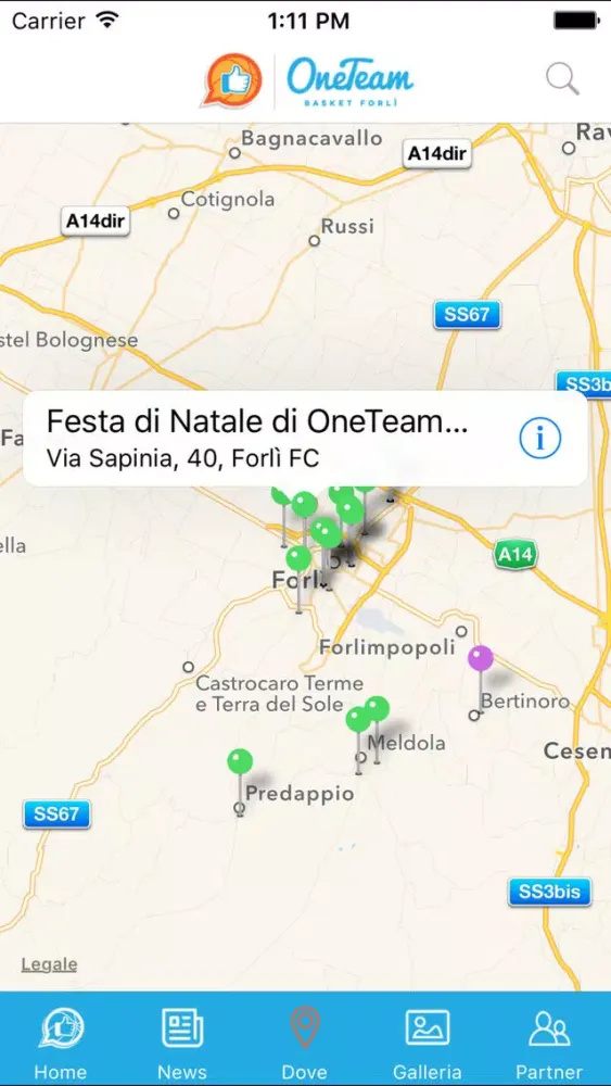 Capturas de pantalla de OneTeam Basket Forlì
