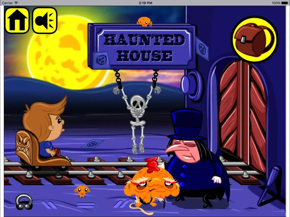 Funny Monkey - Haunted House iPad  স্ক্রিনশট