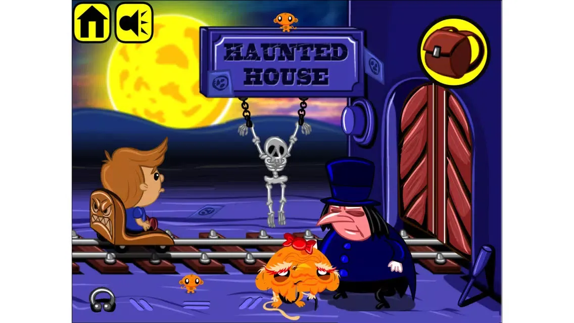 Funny Monkey - Haunted House স্ক্রিনশট
