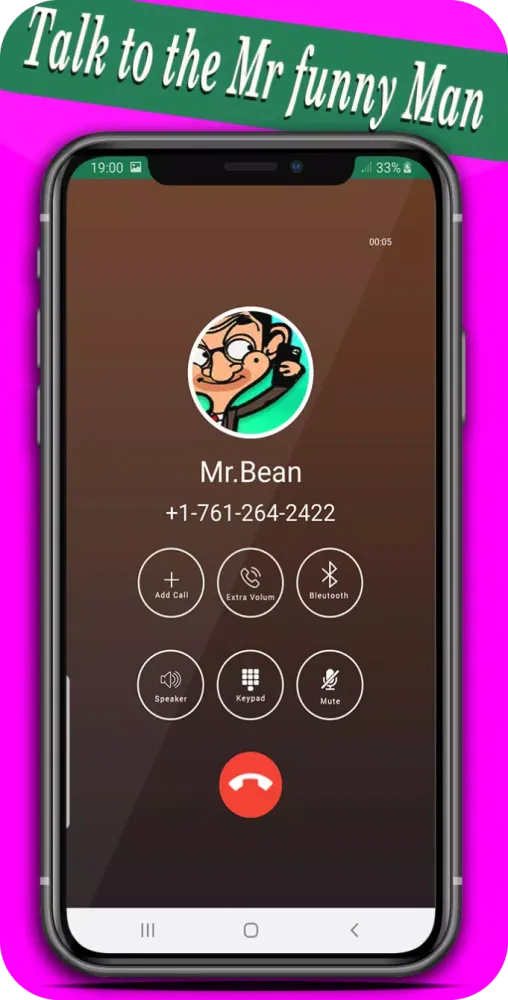 Screenshot di fake call from mr funny