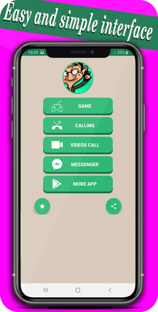 Screenshot di fake call from mr funny