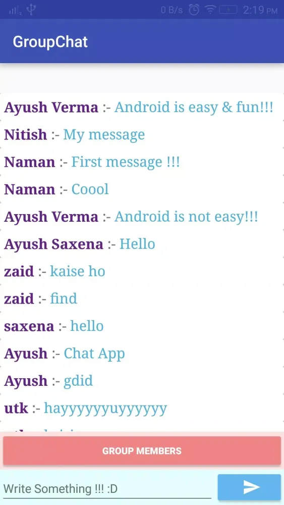 Group Chat with Firebase應用截圖