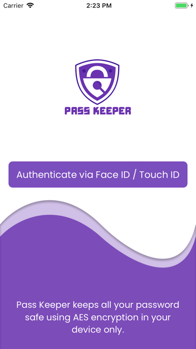 Captures d'écran de Pass Keeper - securely save