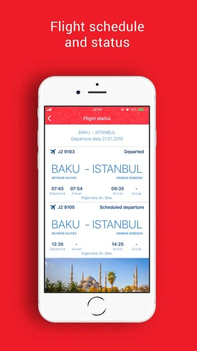 Tangkapan skrin Buta Airways