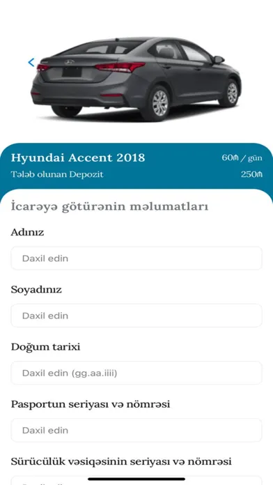GetdiY Rent A Car Screenshots