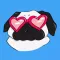 Mr. Puggy - Pug Dog Stickers