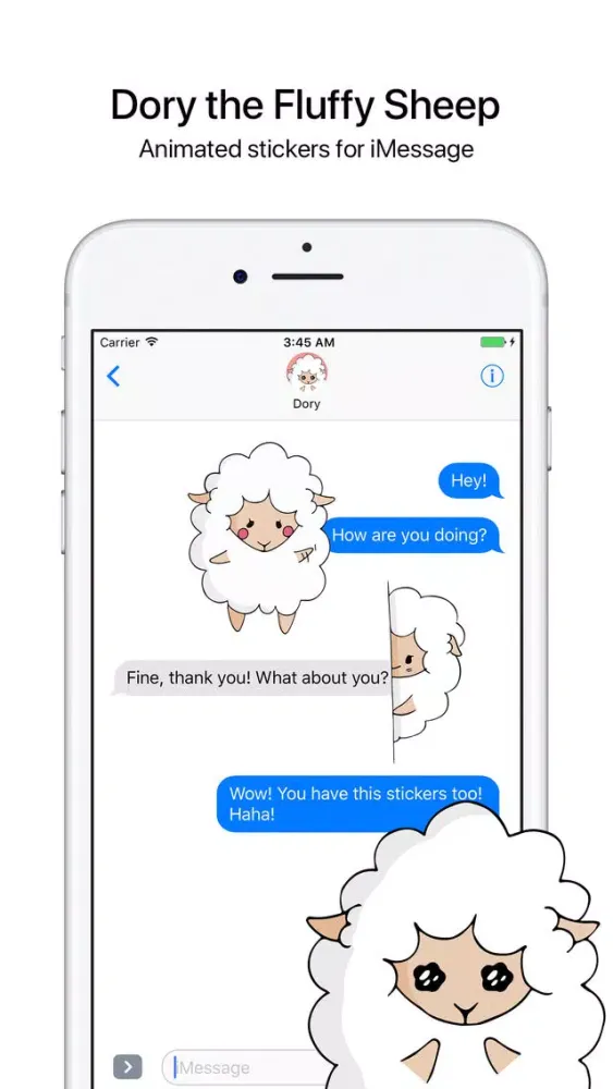 Fluffy Sheep - Animated Stickers for iMessage Screenshots