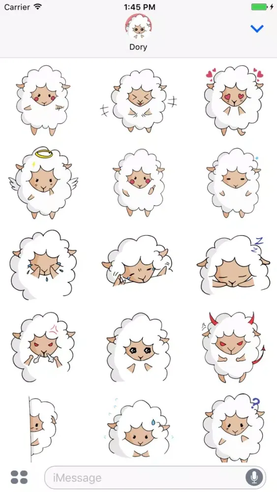 Fluffy Sheep - Animated Stickers for iMessage Screenshots