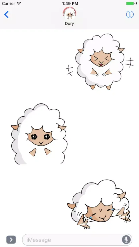 Fluffy Sheep - Animated Stickers for iMessage Screenshots