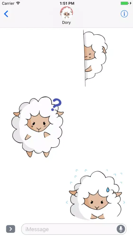 Fluffy Sheep - Animated Stickers for iMessage Screenshots