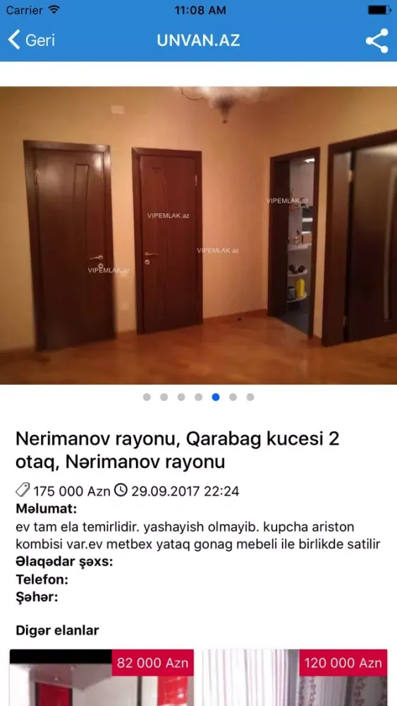 Unvan.az - Pulsuz Elanlar سکرین شاٹس