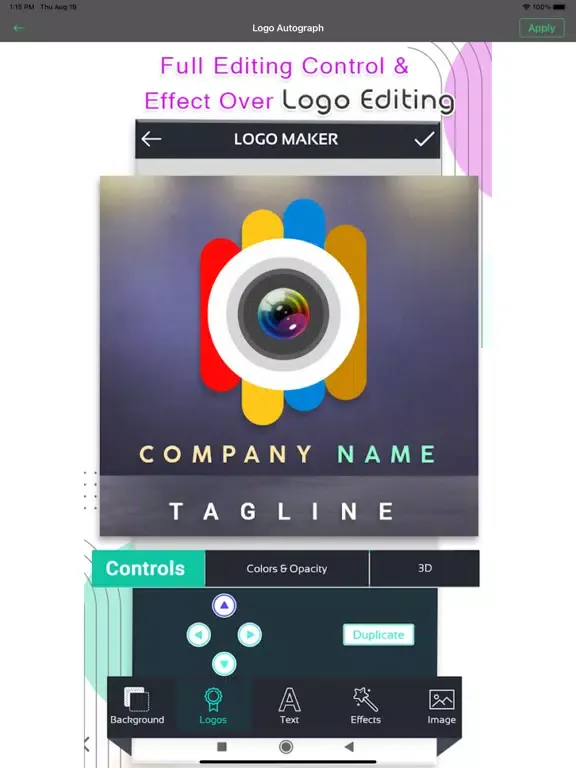 Screenshot di Logo Maker Shop~Design Creator iPad 
