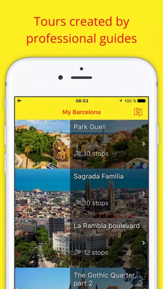 Ảnh chụp màn hình của My Barcelona Travel guide & map with sights Spain