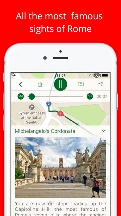 My Rome - Tourist audio-guide & offline map. Italy Screenshots