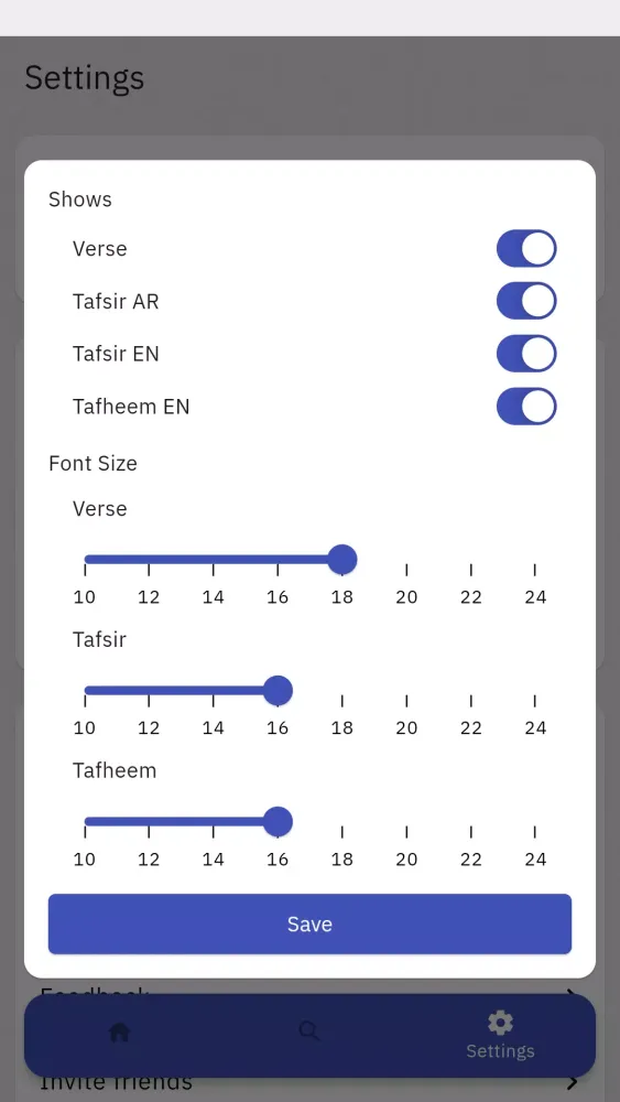 Screenshot di Tafsir As Saadi