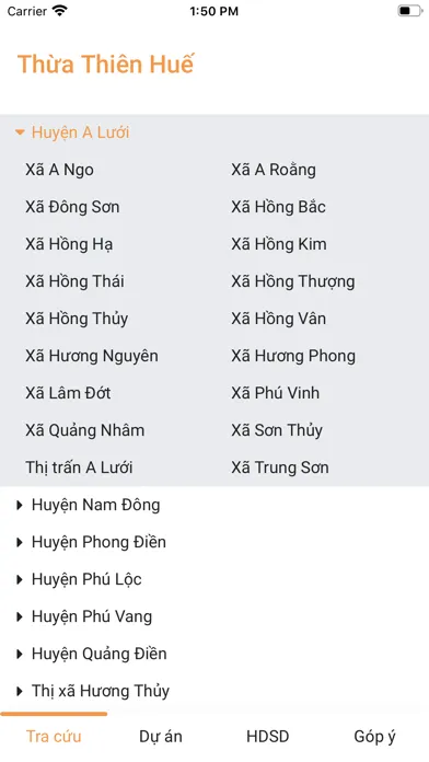 Captures d'écran de Quy hoạch Thừa Thiên Huế