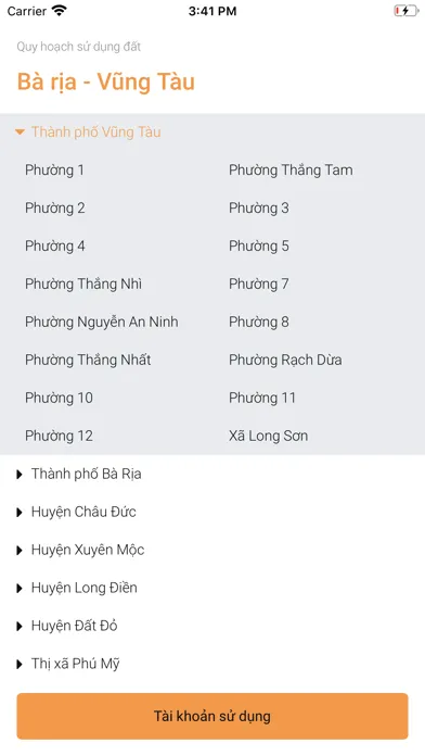 Capturas de pantalla de Quy hoạch Bà Rịa Vũng Tàu