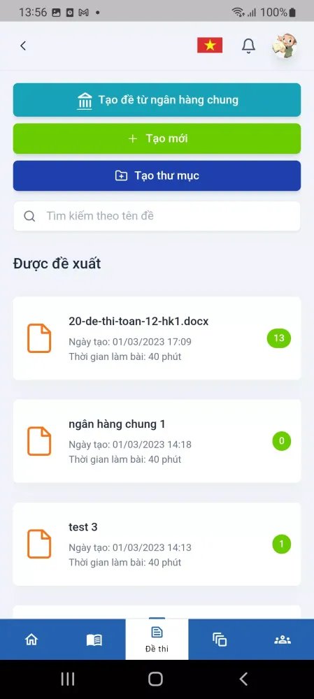 Azota Teacher Screenshots