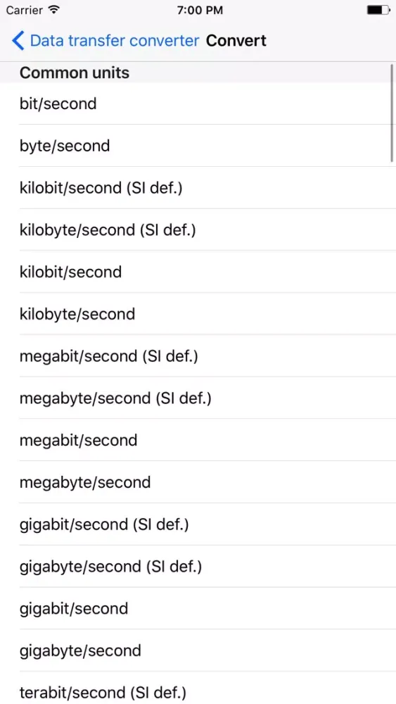 Data storage converter Screenshots