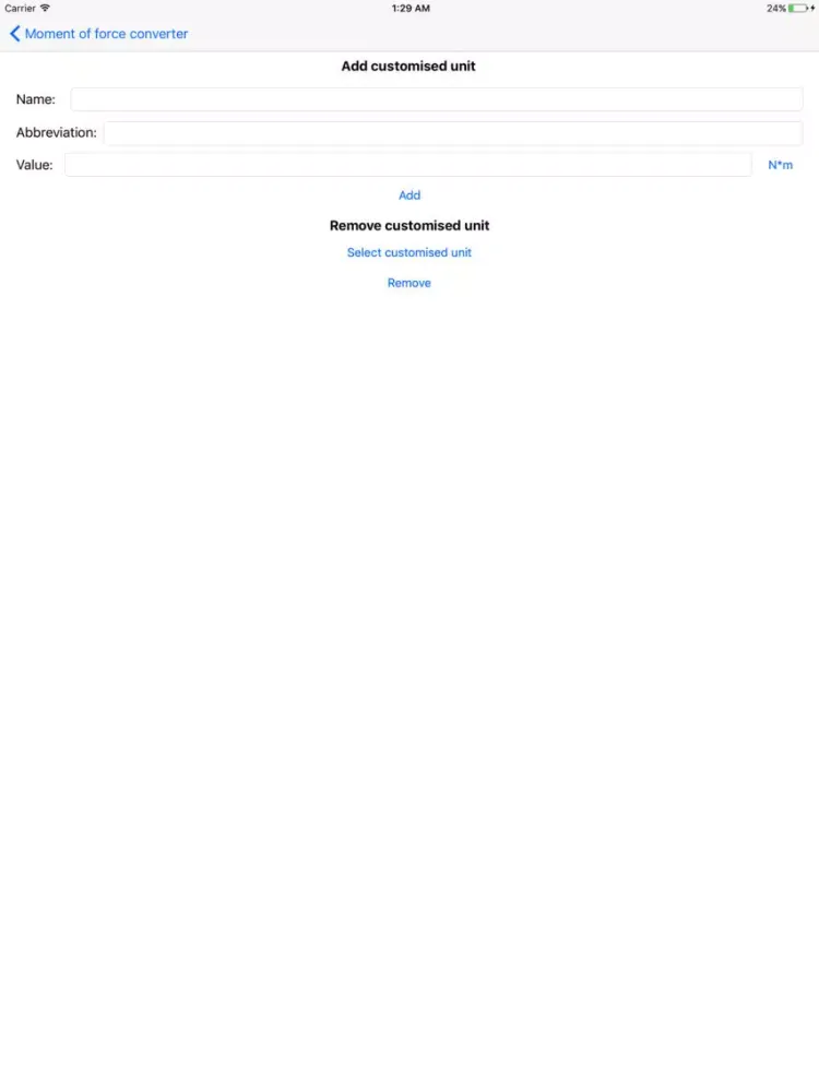 تصاویر Moment of force converter iPad