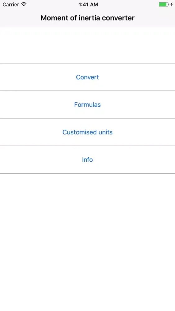 Moment of inertia converter应用截图